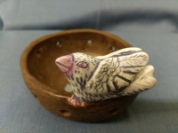 Купить Подсвечник Гнездо белой птицы от студии-мастерской авторской керамики «Артефакт» в интернет-магазине Роза Мира