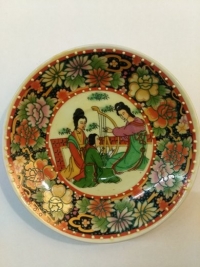 Купить Тарелка декоративная с росписью Китайский бытовой сюжет в интернет-магазине Роза Мира