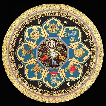 Купить Танка Восемь благоприятных символов Аштамангала в интернет-магазине Роза Мира