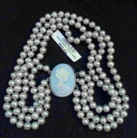 Купить Ожерелье из жемчуга с Камеей в интернет-магазине Роза Мира