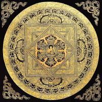 Купить Мандала ТАНКА Будды с символами Благополучия Аштамангала в интернет-магазине Роза Мира