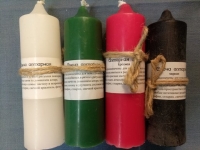 Купить Свеча алтарная парафиновая 14 см (красная, белая, черная, зеленая) в интернет-магазине Роза Мира