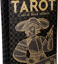 Купить Таро МАРСЕЛЬСКОЕ, Золото на черном (Marseille Tarot — Gold&Black Edition) Набор в интернет-магазине Роза Мира