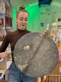 Бубен из кожи африканской козы 50 см.. 