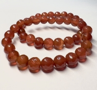 Браслет сердолик граненый 7 мм.