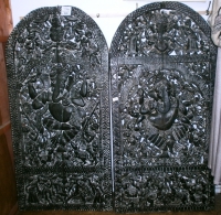 Купить Дверь резная с изображением Ганеши палисандр в интернет-магазине Роза Мира
