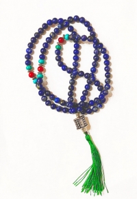 Четки Лазурит буддийские 108 бусин. 
